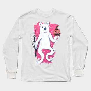 Trick Or Treat Boo Bear Long Sleeve T-Shirt